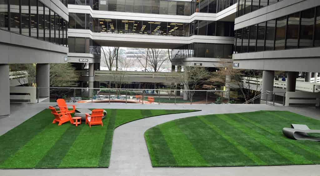 Office Complex Turf Installation image