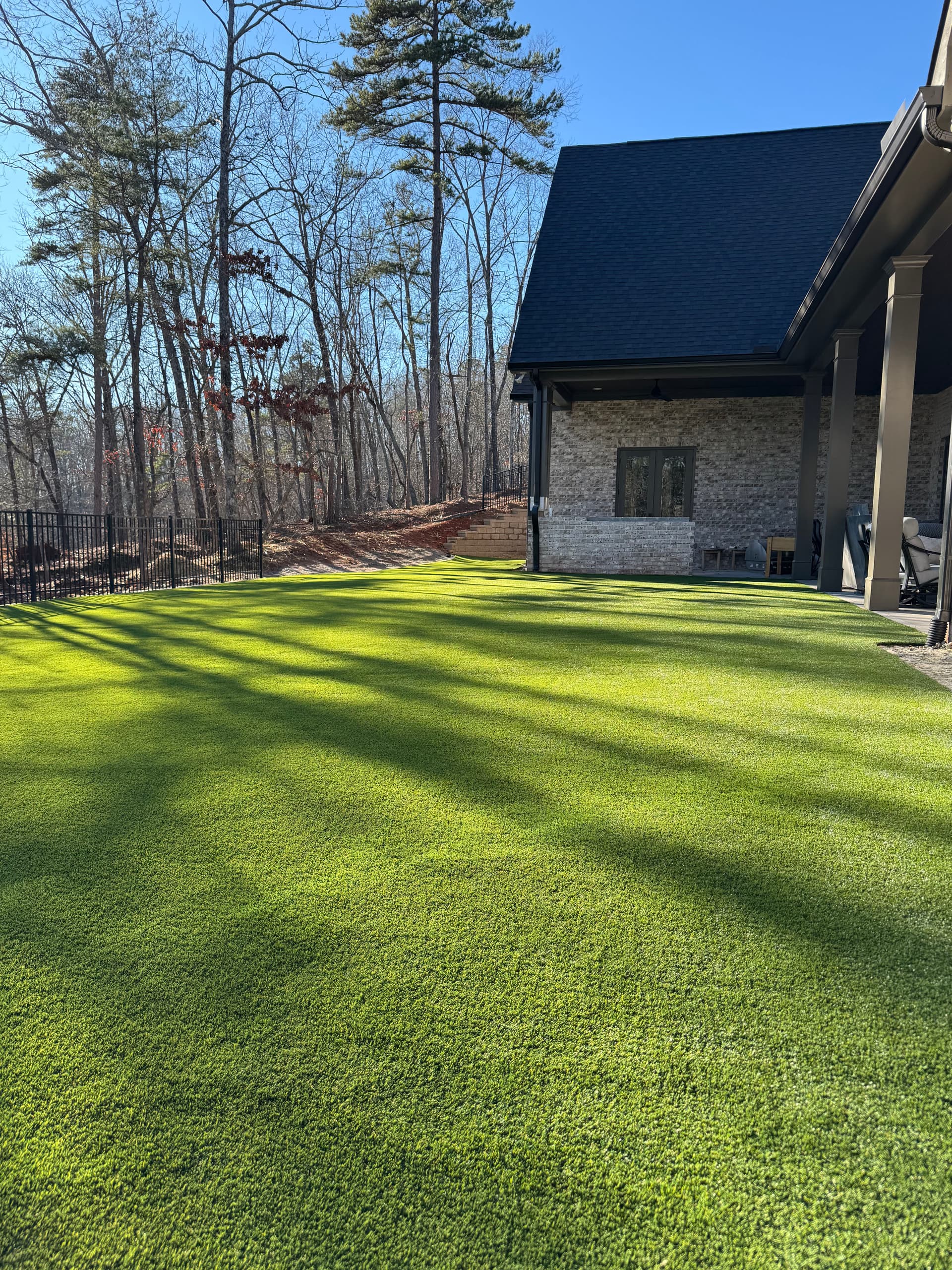 Gallery photos for Backyard Artificial Turf Installation in Gainesville Georgia: Image #1