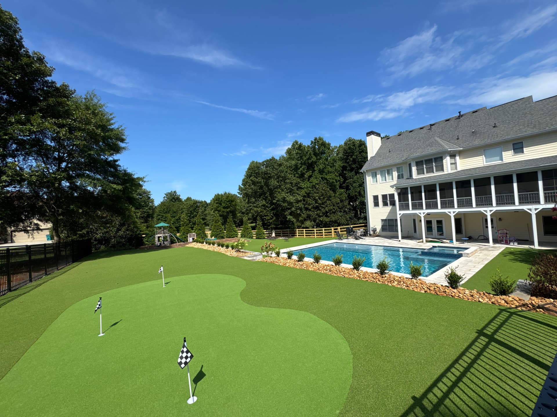 Gallery photos for Poolside Artificial Turf and Putting Green Done Right: Image #3