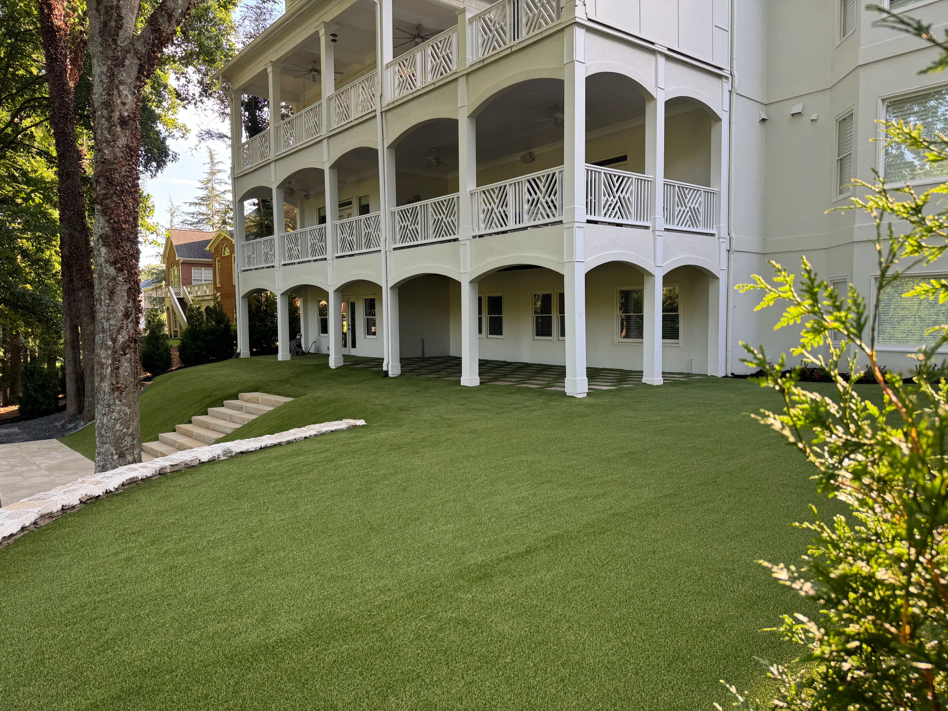 Project Steep Sloped Backyard Turned Into a Clean Usable Outdoor Space image