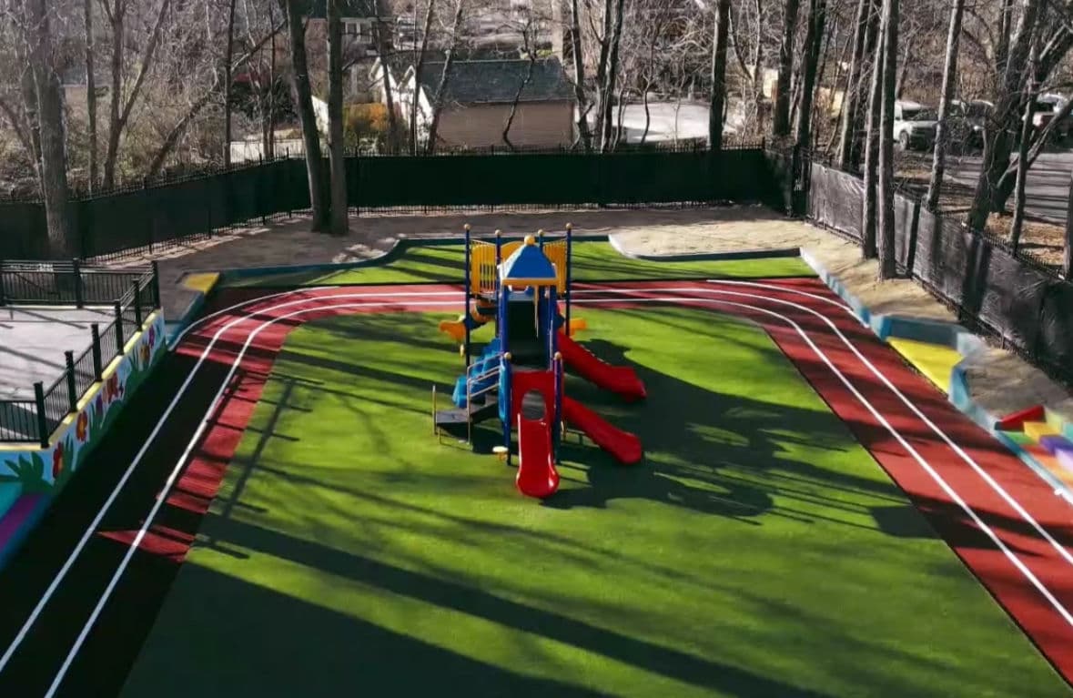 Project Playground Turf and Track Installation in Roswell image